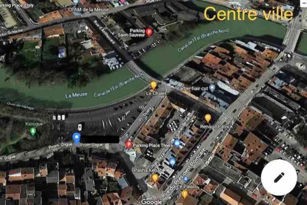 Le Petit Kiosque - Terrasse Parking & Local Velo Lägenhet Verdun-sur-Meuse Exteriör bild